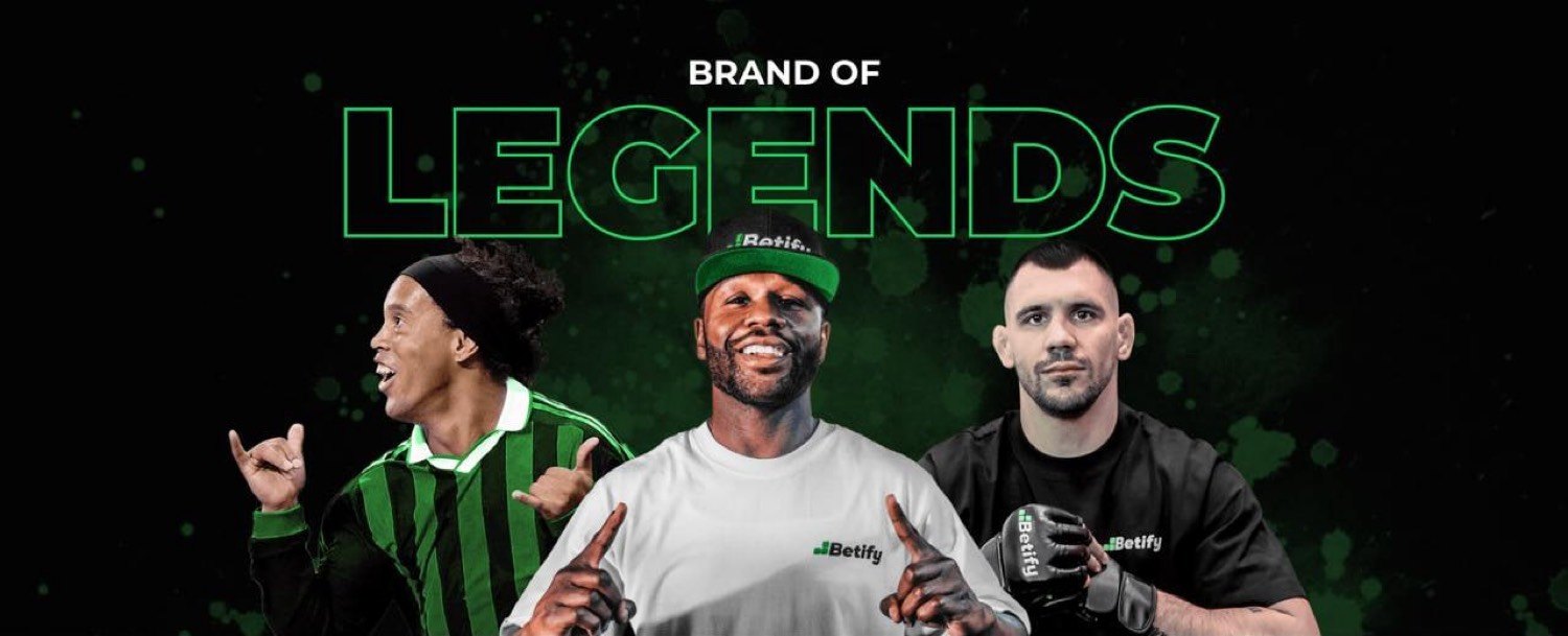 Brand of legends Betify — Ronaldinho, Mayweather et champion UFC